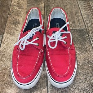 Sperry Top Sider red boat shoe sz 9M